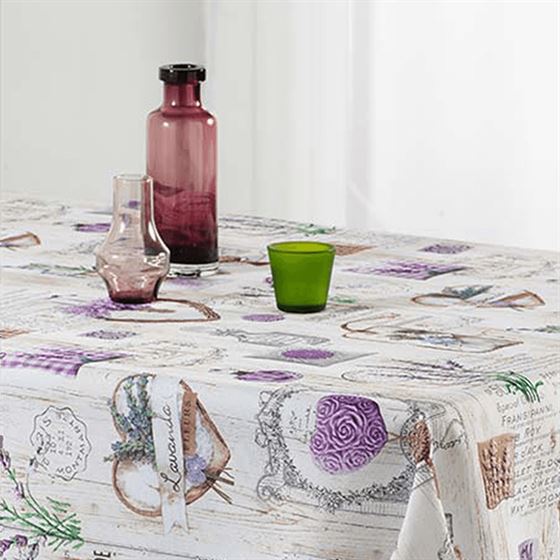 Nappe de table anti tache imprimé bois Franse Tafelkleden