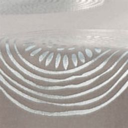 Franse Tafelkleden Tischdecke Taupe mit Kreisen | silbernen