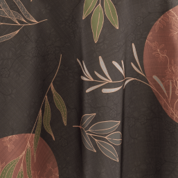 Brown Polyester Tablecloth with Nature Print | Franse Tafelkleden