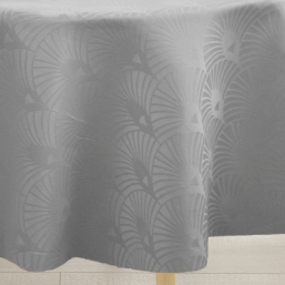 Tischdecke Polyester grau Damast | Franse Tafelkleden
