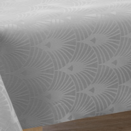 Nappe de table polyester gris de Damassée | Franse Tafelkleden