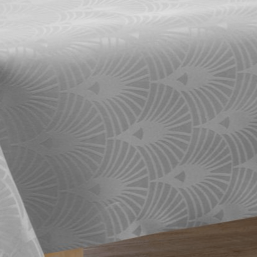 Tablecloth polyester grey damask | Franse Tafelkleden