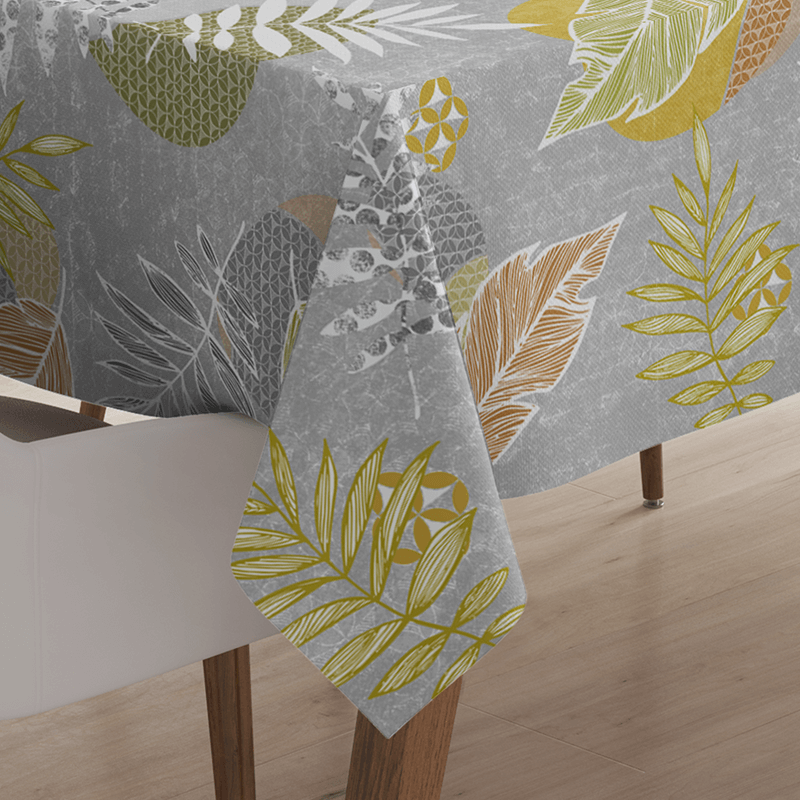 Grey Polyester Stain-Resistant Tablecloth | Franse Tafelkleden