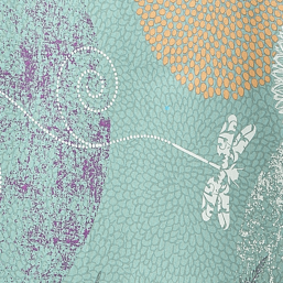 Tablecloth water-repellent dark green dragonfly | Franse Tafelkleden