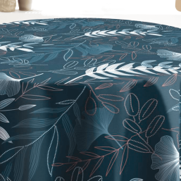 Dark Green Polyester Stain-Resistant Tablecloth | Franse Tafelkleden