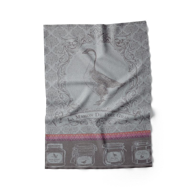 French Tablecloths elegant cotton kitchen towel, durable and quick-drying.