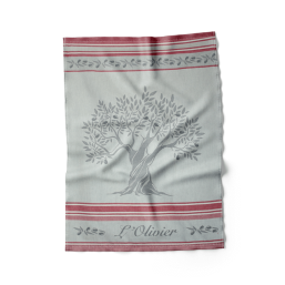 100% Cotton Tea Towel with Olive Tree | Franse Tafelkleden