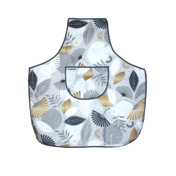 Polyester kitchen apron with palm leaf design | Franse Tafelkleden