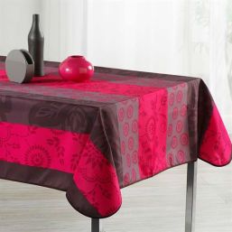 Anti-vlek tafelkleed
rechthoekig bruin, rood met bladeren
voor thuis of op de camping
Franse tafelkleden