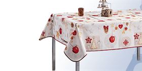 Tablecloth for occasions such as Christmas, birthday, buddha and animals.